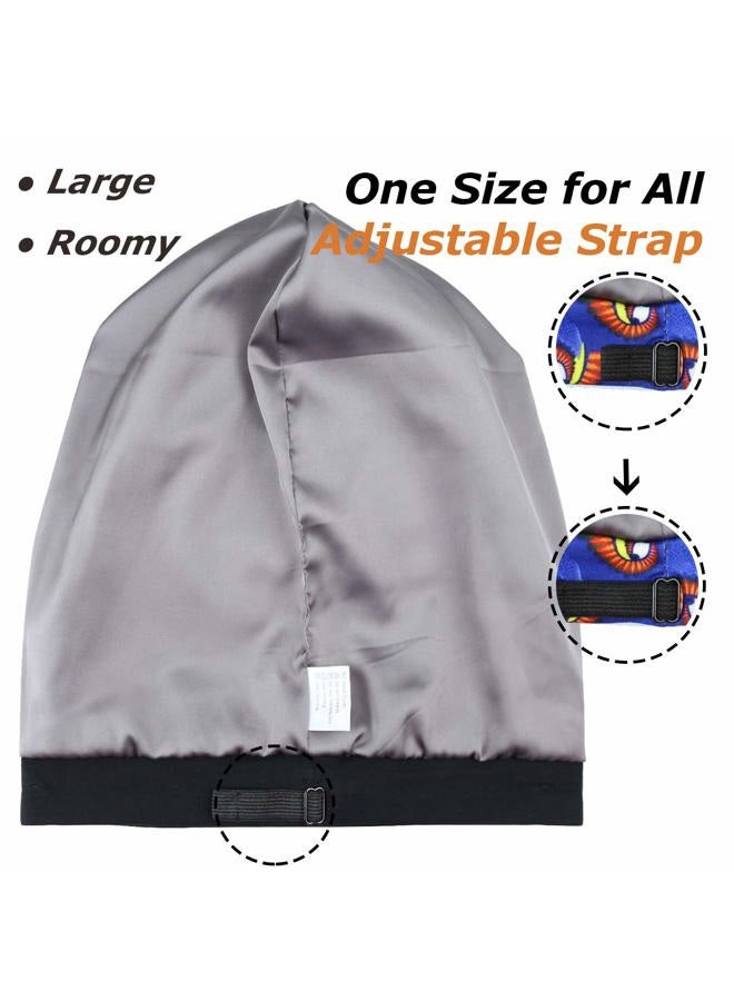 Heerf Satin Bonnet Sleeping Beanie Hat for Frizzy Natural Hair Women and Men - Image 3