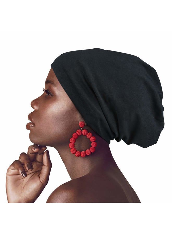 Heerf Satin Bonnet Sleeping Beanie Hat for Frizzy Natural Hair Women and Men - Image 1