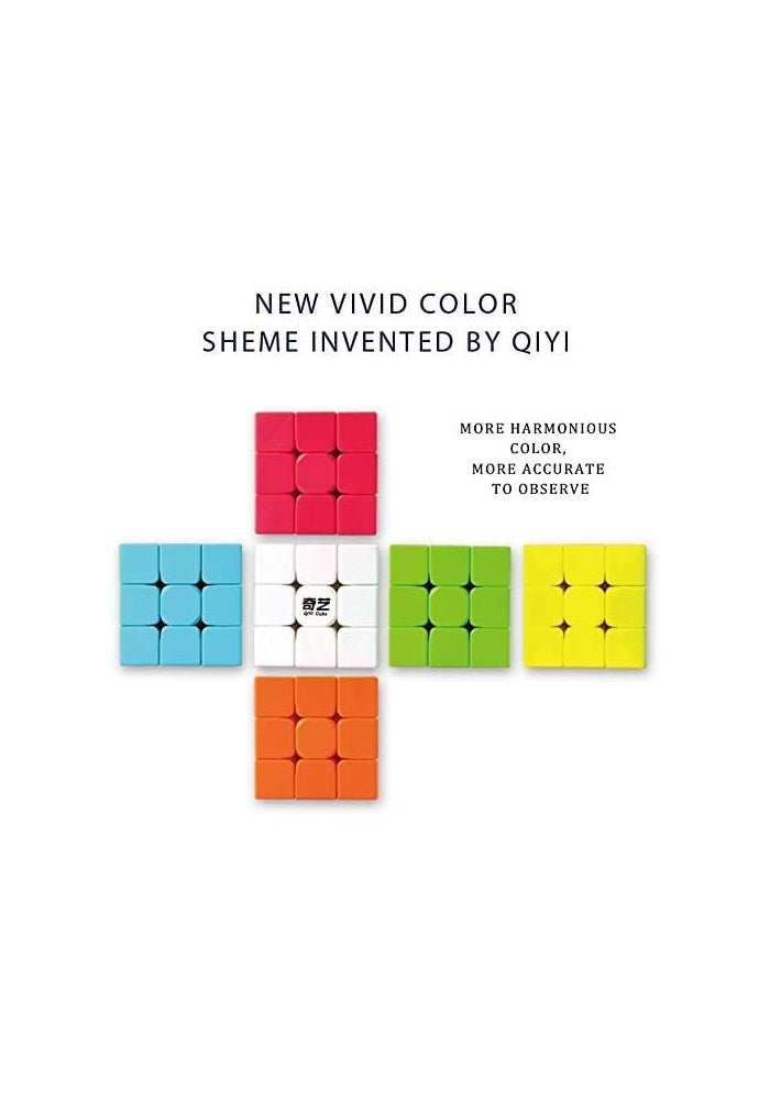 YCBABY Qiyi Warrior W Speed Cube 3x3 - Stickerless Magic Puzzle Toy (56mm) - Image 5