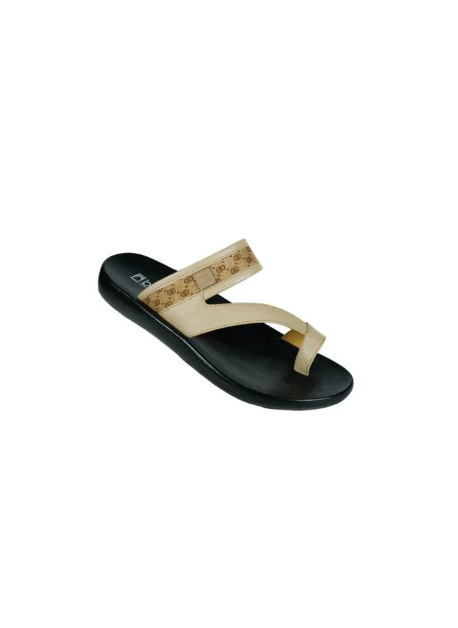 barjeel uno 008-3570 Barjeel Mens FInger grip Sandals 63014 Beige