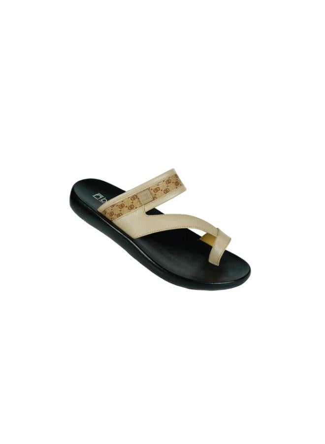 barjeel uno 008-3570 Barjeel Mens FInger grip Sandals 63014 Beige - Image 2