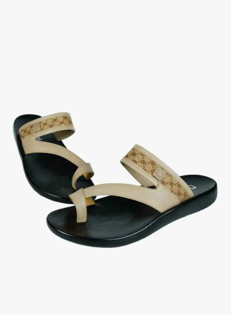 Barjeel Uno Beige 008-3570 Barjeel Mens FInger grip Sandals 63014 Beige for Men | Best Price UAE