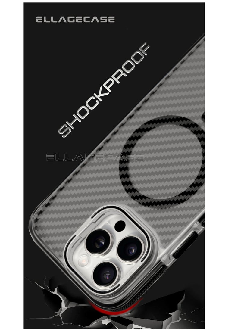 Case with stand for iPhone 16 Pro Max, Solid Camera Protection, Shockproof, Compatible with Magsafe and Wireless Charging