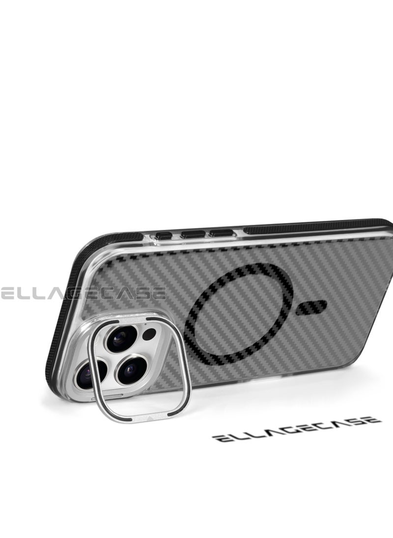 Case with stand for iPhone 16 Pro Max, Solid Camera Protection, Shockproof, Compatible with Magsafe and Wireless Charging