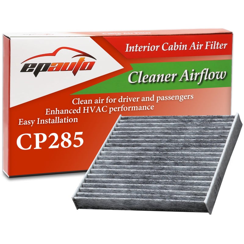 EPAUTO CP285 (CF10285) Replacement for Toyota/Lexus/Scion/Subaru Premium Cabin Air Filter includes Activated Carbon