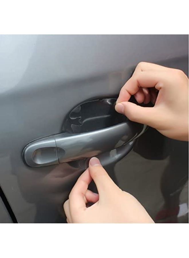 4 Pieces Universal Invisible Car Door Handle Paint Scratch Protection Film - Image 5