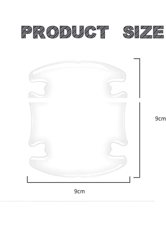 4 Pieces Universal Invisible Car Door Handle Paint Scratch Protection Film - Image 2