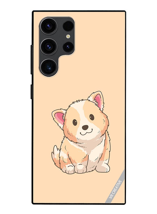 VR CREATIVE Protective Case Cover For Samsung Galaxy S23 Ultra 5G Cute Puppies Design Multicolour - Image 1