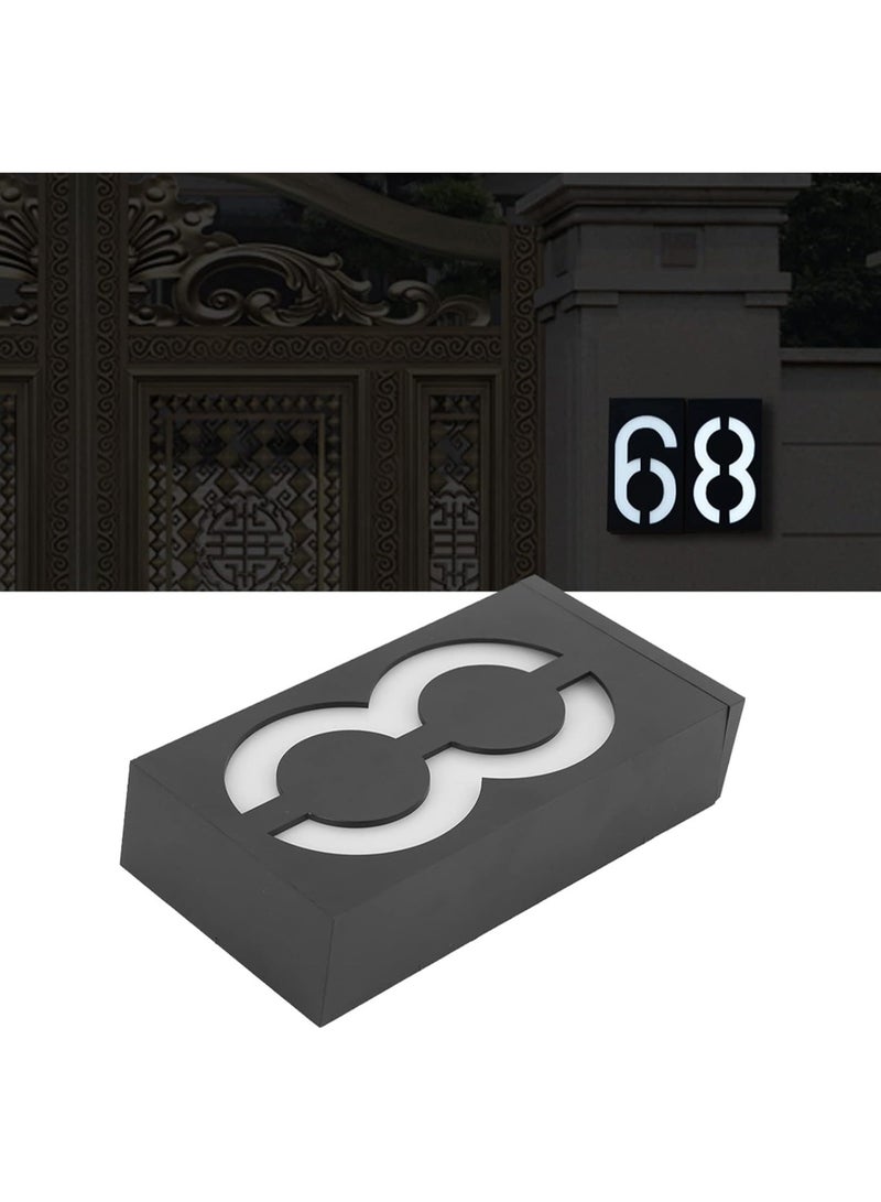 Bluejw 1-Piece Solar Outdoor Rainproof Digital House Number LED Light - Image 3