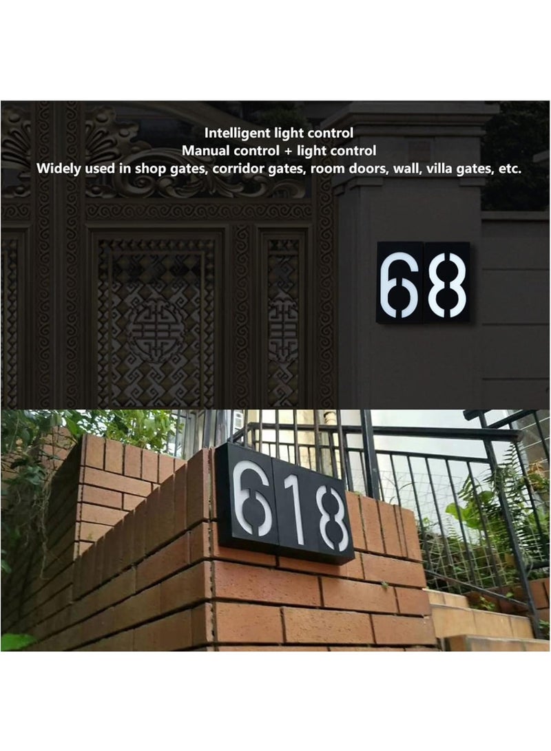 Bluejw 1-Piece Solar Outdoor Rainproof Digital House Number LED Light - Image 5
