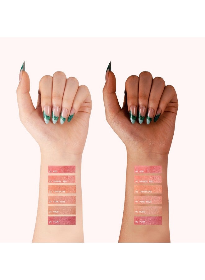 Ruby Kisses Balm Up Tinted Lip Balm Nongreasy Hydrating Formula Nourishing Coconut Core & Vitamin E Infused Lip Care With Natural Shine Lightweight Sheer Color (Tangerine) - Image 5