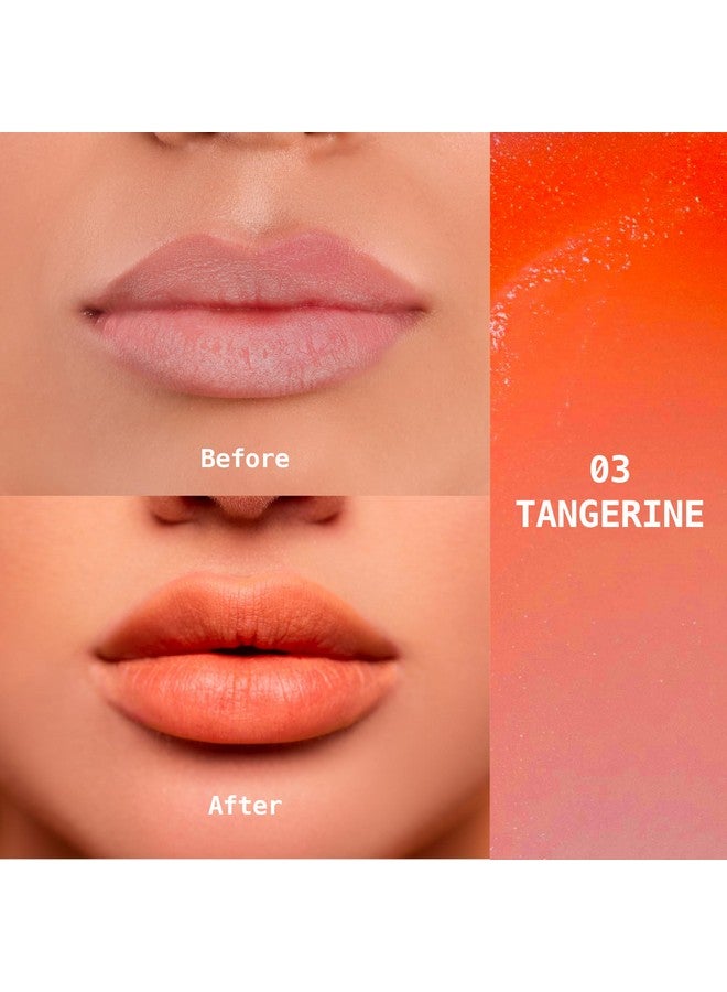 Ruby Kisses Balm Up Tinted Lip Balm Nongreasy Hydrating Formula Nourishing Coconut Core & Vitamin E Infused Lip Care With Natural Shine Lightweight Sheer Color (Tangerine) - Image 4