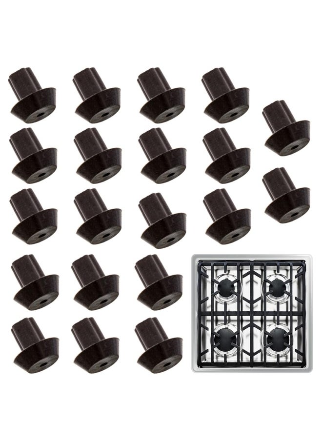IMPRESA 20-Pack of Viking Range - Compatible Grate Rubber Feet Bumpers - Heat-Resistant Material Works with Many Gas Stove Burner Grates - Equivalent to PD040035 Foot Products  - Image 1