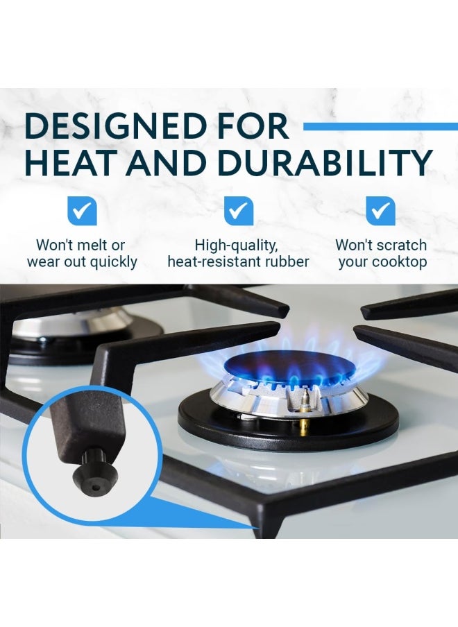 IMPRESA 20-Pack of Viking Range - Compatible Grate Rubber Feet Bumpers - Heat-Resistant Material Works with Many Gas Stove Burner Grates - Equivalent to PD040035 Foot Products  - Image 3