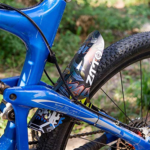 Farbetter Bike Fender, MTB Mud Guard Front and Rear Compatible Bicycle Mud Guard Set Downhill Mountain Bike Mudguard Fits 26, 27.5, 27.5+, 29 Inch Bicycle (Blue) - Image 4