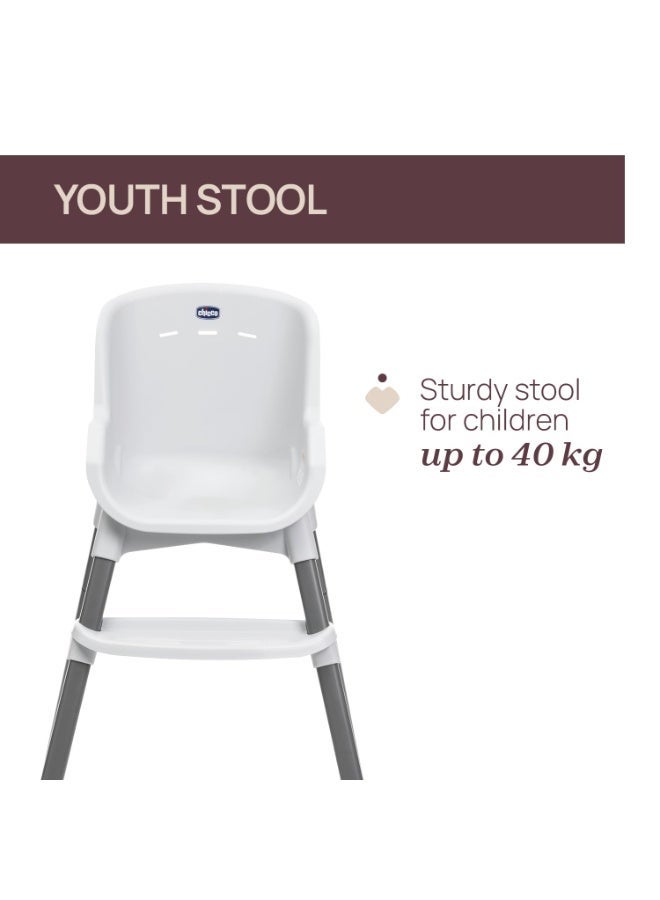Chicco Zest Highchair (Moon Grey) |4-in-1 Multi-Use highchair | 6 Months up to 27 kg (7 Years) | Ultra-Lightweight 4.5 kg - Image 3