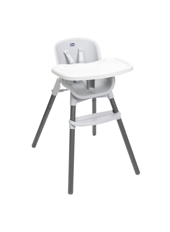 Chicco Zest Highchair (Moon Grey) |4-in-1 Multi-Use highchair | 6 Months up to 27 kg (7 Years) | Ultra-Lightweight 4.5 kg - Image 1