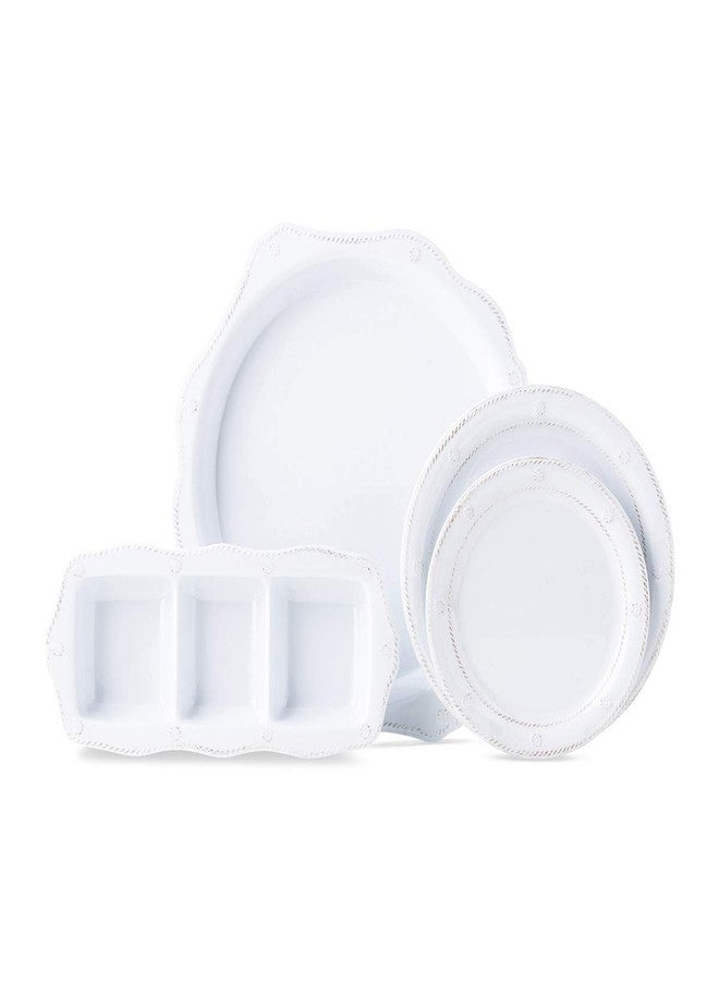 Juliska Berry & Thread Melamine 3-Section Server - Whitewash - Image 2