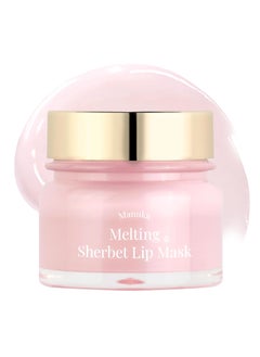 FORENCOS Lip Mask Melting Sherbet Overnight Lip Treatment with Manuka Honey Olive Oil  Vitamin E Lip Sleeping Mask  Repair Moisturizer for Dry Cracked Lips Nourishing Lip Care 07 oz