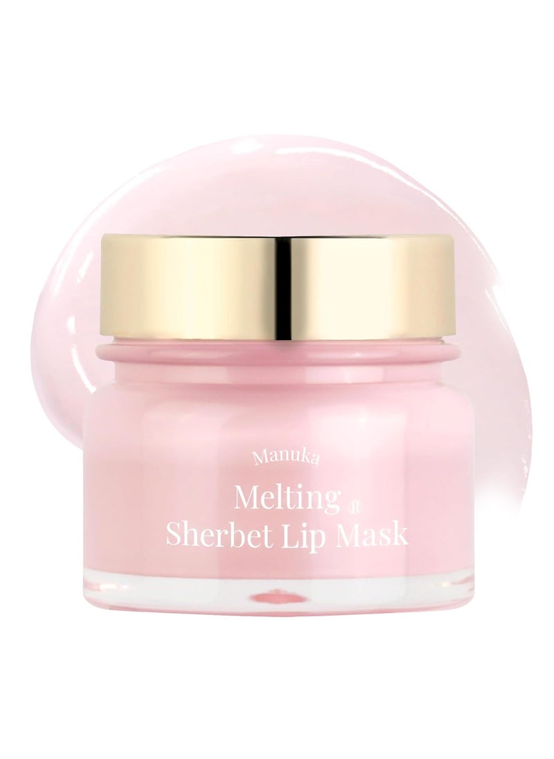 Forencos FORENCOS Lip Mask Melting Sherbet Overnight Lip Treatment with Manuka Honey Olive Oil  Vitamin E Lip Sleeping Mask  Repair Moisturizer for Dry Cracked Lips Nourishing Lip Care 07 oz 