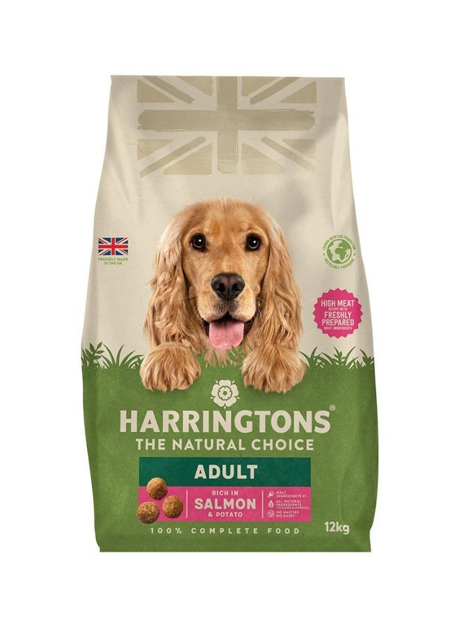 Harringtons Complete Salmon & Potato Adult Dry Dog Food  12 KG - Image 1