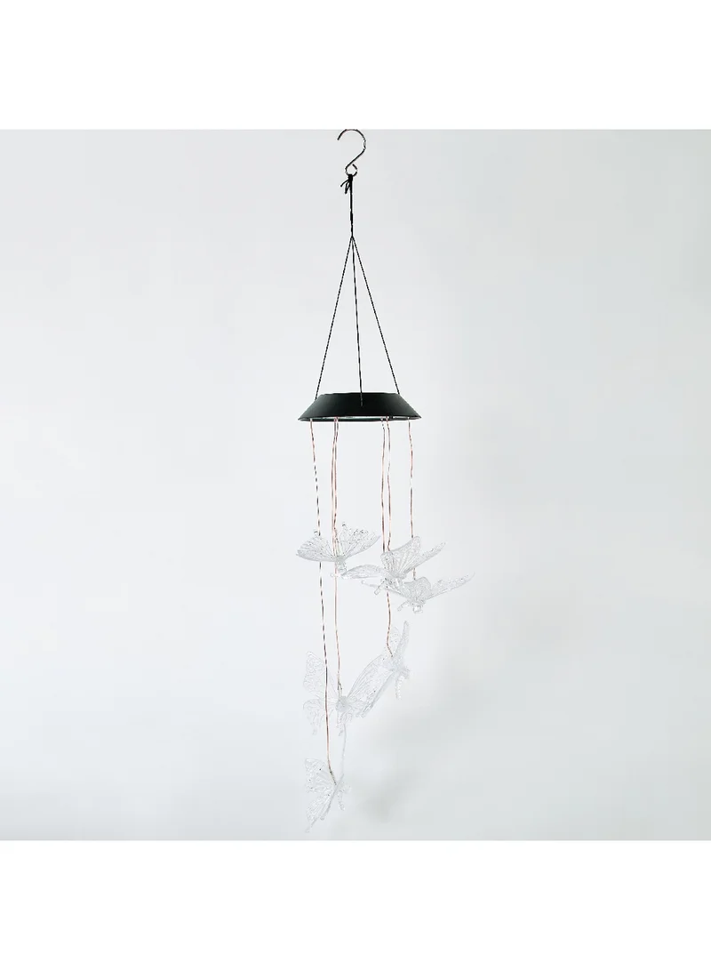 Home Box Lyn Solar LED Butterfly Chimes with Rechargeable Battery 80 cm