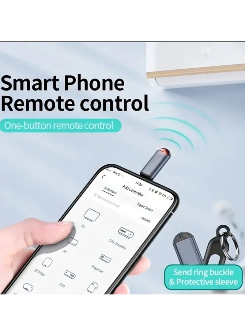 Generic - TV Air Conditioner Portable Universal Ir Remote Control Infrared Wireless Remote Control Smart Mobile Remote Control (Type C) - Image 1