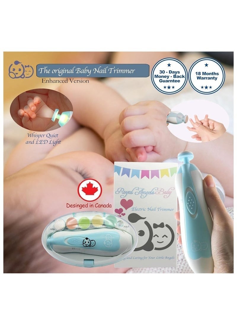 Zashe Baby Nail Clippers 20-in-1 by Baby Safe – Electric Baby Nail Trimmer & File Kit with Additional Replacement Heads, Safe for Newborns, Toddlers & Kids  - Image 2