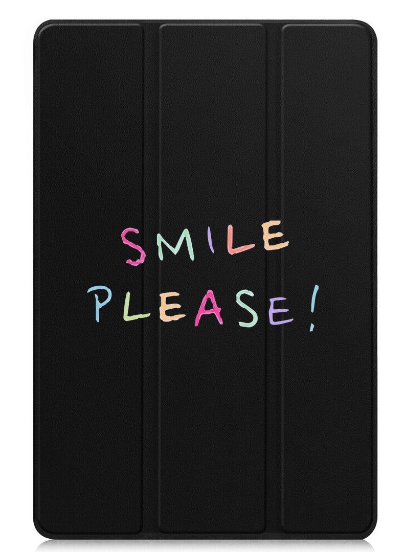 Theodor Protective Flip Case For Apple iPad Pro 13 (2024) With Trifold Stand Auto Wake Sleep Shockproof Cover Smile please - Image 1