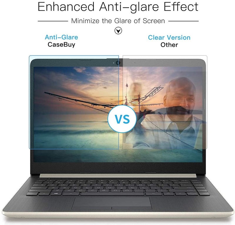 CaseBuy (عبوة 2 قطعة) واقي شاشة لابتوب HP مقاس 14 بوصة مضاد للضوء الأزرق والتوهج لابتوب HP مقاس 14 بوصة/HP Pavilion X360 14/HP Chromebook 14/HP Stream 14/HP ProBook 14، واقي شاشة لمراقبة الكمبيوتر لحماية العين - Image 5