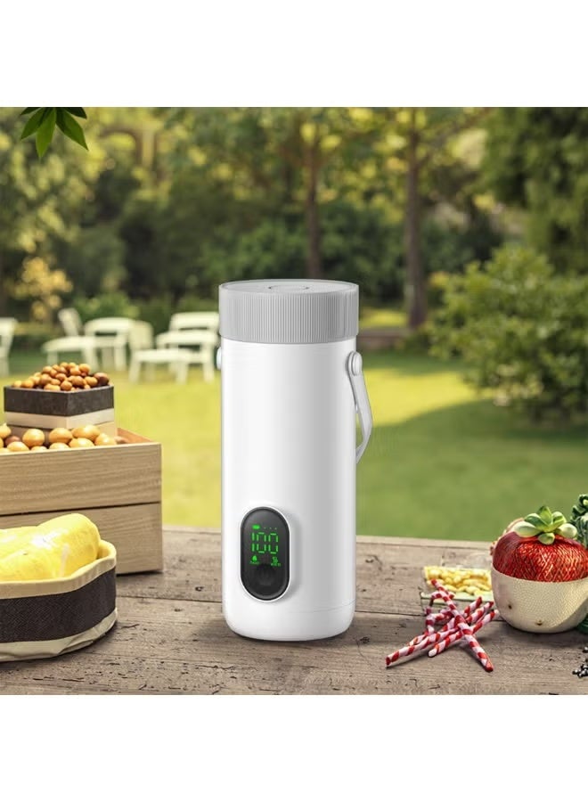 REBENUO Smart Electric Kettle - Adjustable from 45 to 100°C, 350ml Capacity, Rechargeable Water Kettle, 27000mAh Battery, Fast Boiling, 4-in-1 Heating and 12 Hours Insulation, Stainless Steel, Portable for Camping and Office. - Image 3