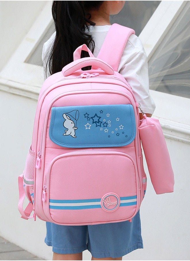 GoldenLike - Girls Rolling Backpacks Large Capacity School Bag with wheels Durable Students Wheeled Backpack Kids Travel Trolley BookBag School Luggage Bag for Boys Girls - Image 1