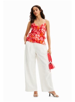 DESIGUAL Pantalon wide leg pinces  - Image 1