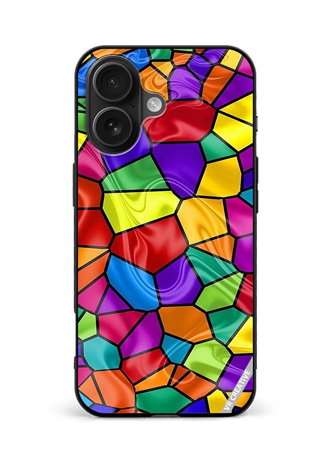 VR CREATIVE Protective Case Cover For Apple iPhone 16 Mix Color Design Multicolour