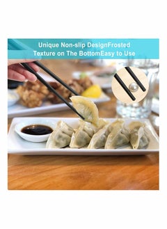 KASTWAVE Durable Non-Slip Black Alloy Chopsticks Set  - Image 3