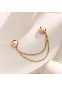 mriya MRIYA Magnetic Clothing Clips,Multi-Function Magnetic Clothing Clips, Magnetic Buttons Clips, Magnetic Pinless Brooch for Women Clothes Pins Decorate Shirt Accessories (Pack of 2) (Gold)  - Image 2