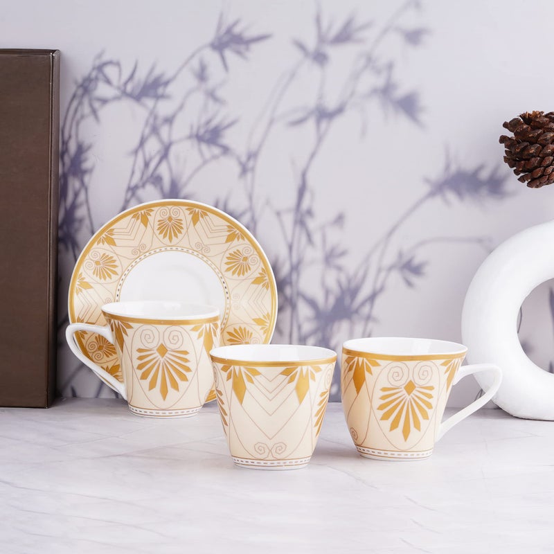 Dandy lines England by DATA Dandy Lines Alpine in Gold Rajasthan Design, 53038, Pack of 12 - Image 1