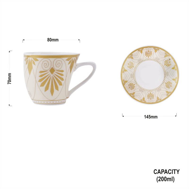 Dandy lines England by DATA Dandy Lines Alpine in Gold Rajasthan Design, 53038, Pack of 12 - Image 5