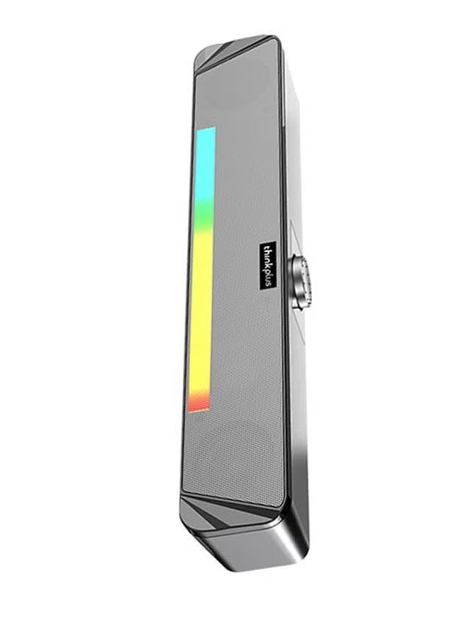 لينوفو - ثينك بلس TS33 TV SoundBar سلكي ولاسلكي بلوتوث ثنائي الاستخدام، مكبر صوت محيطي منزلي، مكبر صوت سينمائي للكمبيوتر الشخصي، TS33 أسود TS33-B أسود TS33-B أسود - Image 1