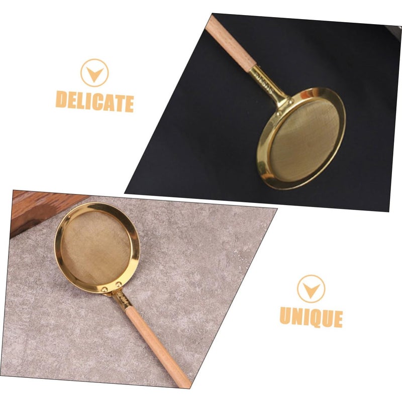 Stainless Steel Mesh Strainer Spoon With Wooden Handle For Cooking Frying And Hot Pot - Image 4
