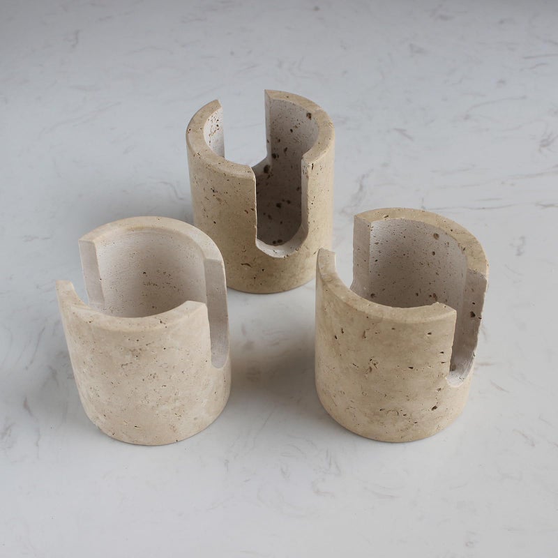 Nawgnail Natural Marble Travertine Sponge Holder for Kitchen Counter, Drying Rack, Sponge Caddy for Sink Organizer - Beige Travertine - Image 4