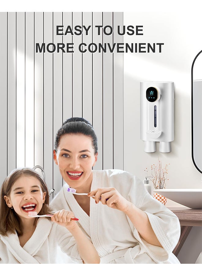Induction Mouthwash,540ml Large Capacity,USB Charging Design,3-Speed Flexible Adjustment,Long Life,Suitable for Wall/Desktop(White)