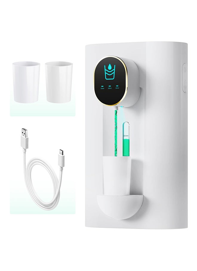 Induction Mouthwash,540ml Large Capacity,USB Charging Design,3-Speed Flexible Adjustment,Long Life,Suitable for Wall/Desktop(White)