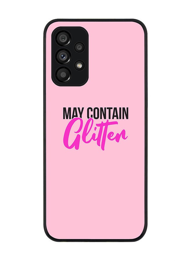 Stylizedd Rugged Black edge case for Samsung Galaxy A23 (LTE/4G) Slim fit Soft Case Flexible Rubber Edges Anti Drop TPU Gel Thin Cover - May contain Glitter - Image 1
