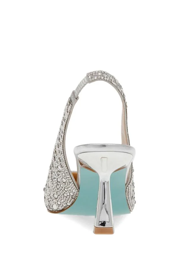 ستيف مادن Sb-Clark Silver Women's Heeled Sandals
