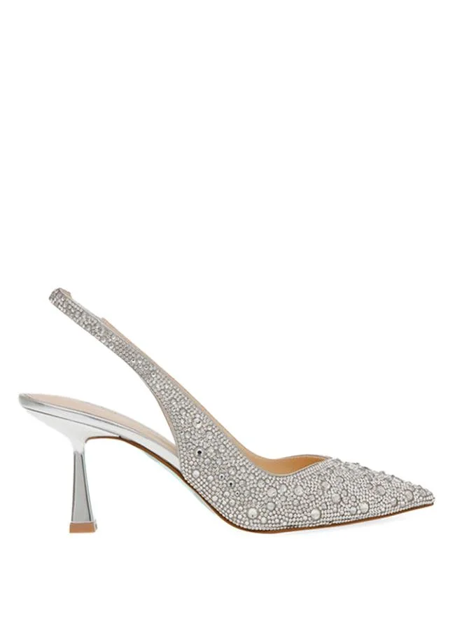 Sb-Clark Silver Women's Heeled Sandals