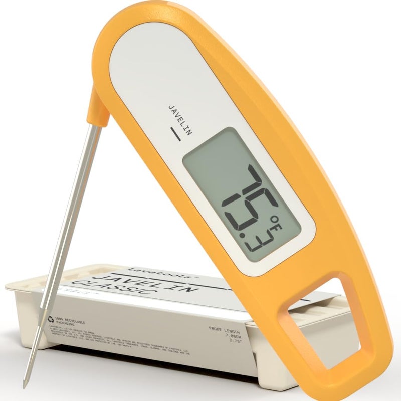 Lavatools PT12 Javelin Digital Instant Read Meat Thermometer for Kitchen, Food Cooking, Grill, BBQ, Smoker, Candy, Home Brewing, Coffee, and Oil Deep Frying - Image 1