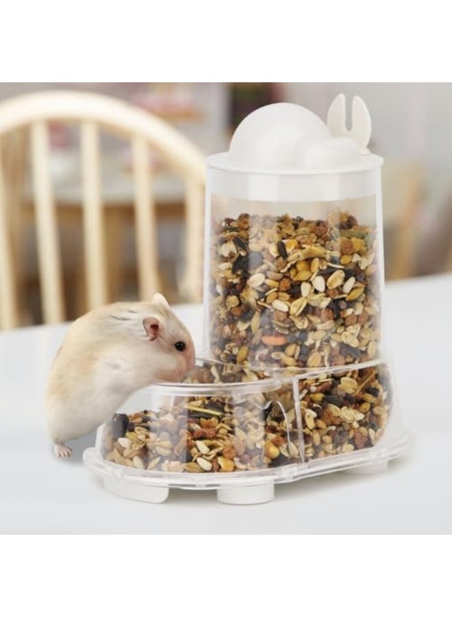 Hamster Feeder Food Bowl Automatic Dispenser for Dwarf Syrian Hamsters Mice Gerbils Rats or Other Similar-Sized Small Pets - Image 5