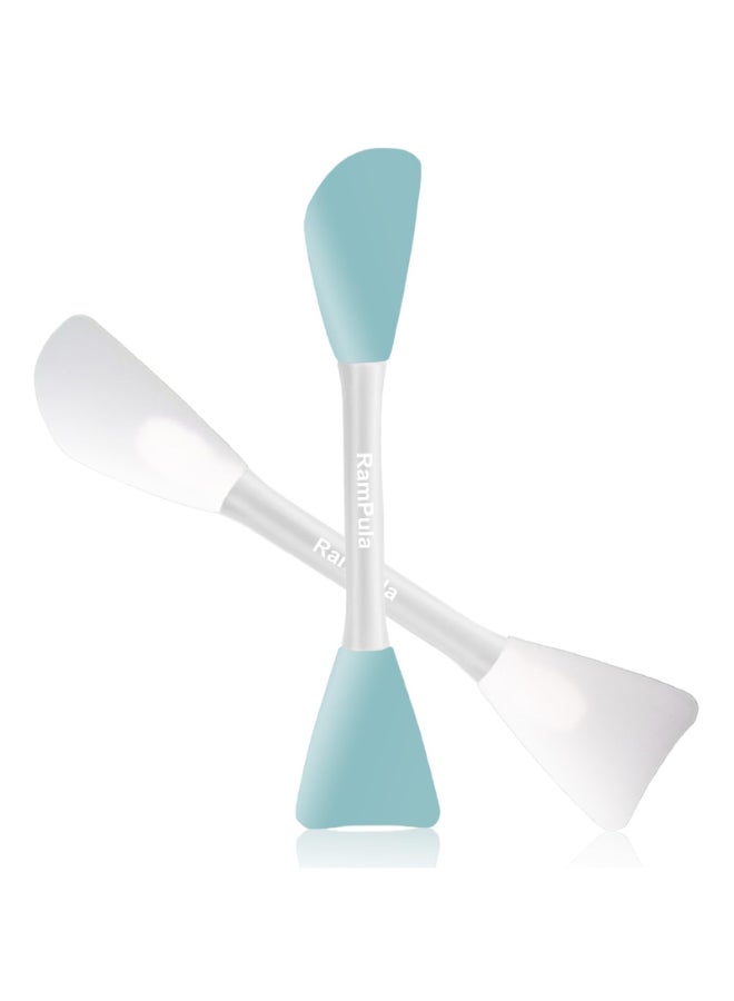 RamPula Mask Applicator Silicone Face Brush Face Mud CreamClay MaskDIYModeling Mask Brushes DIY Mud Mixing Spatula Doubleend Handheld Scoop Skin Care Make up Foundation Gel Cosmetic Tools - Image 2