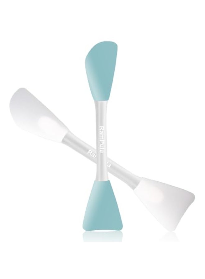 RamPula Mask Applicator Silicone Face Brush Face Mud CreamClay MaskDIYModeling Mask Brushes DIY Mud Mixing Spatula Doubleend Handheld Scoop Skin Care Make up Foundation Gel Cosmetic Tools - Image 1